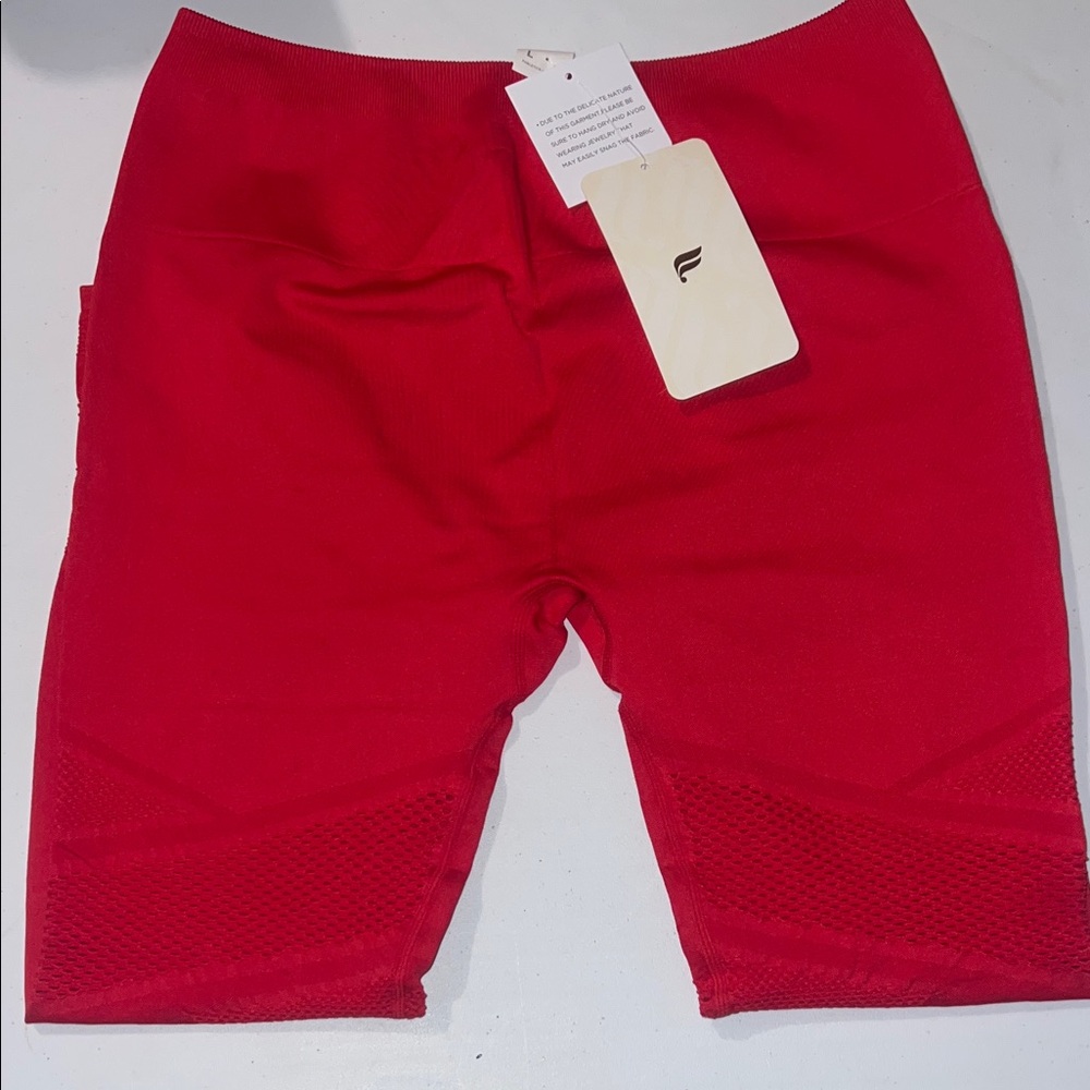 Women's Red Athletic Shorts